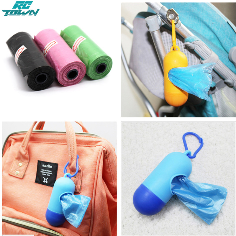 15pcs/Roll Plastic Garbage Bag Rubbish Bags Special for Baby Diapers Abandoned ราคา 13 บาท*ส่งฟรี
