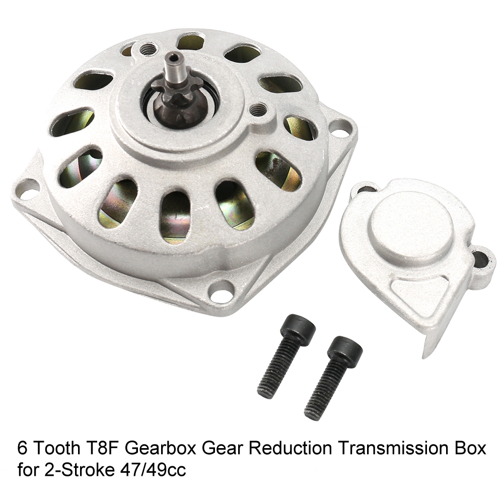 Zjchao 6 răng t8f Hộp số 6 răng giảm hộp số với các phụ kiện hợp kim nhôm 6 răng hộp số cho 2 thì 47 49