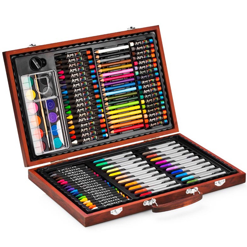 Hộp bút chì màu 150 chi tiết G01 cho bé, đa năng, cao cấp, hàng nhập khẩu
