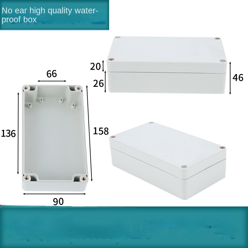 Vỏ Nhựa Chống Nước 158x90x46 mm | Kehua F-type Xám Công Nghiệp IP65 Hộp Tủ Điều Khiển Tự Động Hóa Công Nghiệp