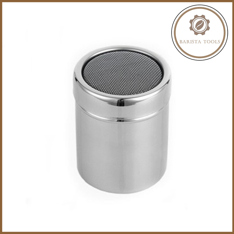 Lọ inox rắc cacao trang trí cappuccino | Dụng cụ Barista