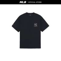 MLB เสื้อยืด ยูนิเซ็กซ์ Basic Colorful Crayon Logo Over Fit T-Shirts รุ่น 3ATSB1463 50BKS สีดำ