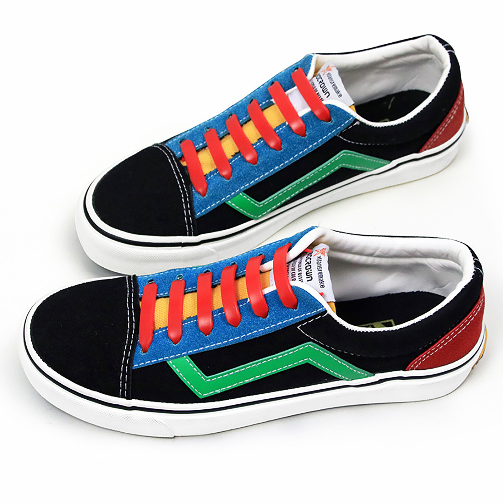 Lmall hình liềm dây giày Silicone 8 màu sắc không thấm nước chịu nhiệt dây giày cho giày thường vải bố Sneakers