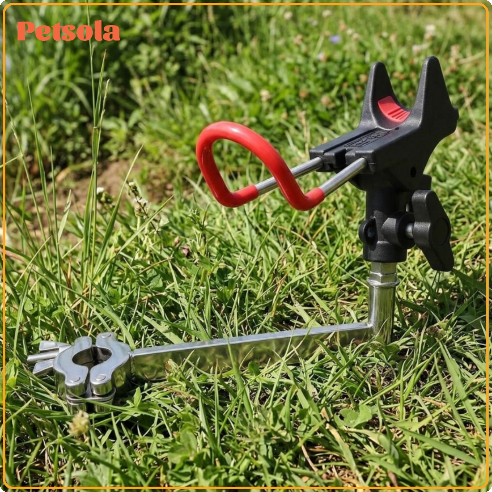 petsola Chair-Mounted Fishing Rod Holder with Clamp Heavy Duty Fishing Rod Holder Bracket Metal Handshands-Free for Fishermen ราคา 3,426 บาท*ส่งฟรี