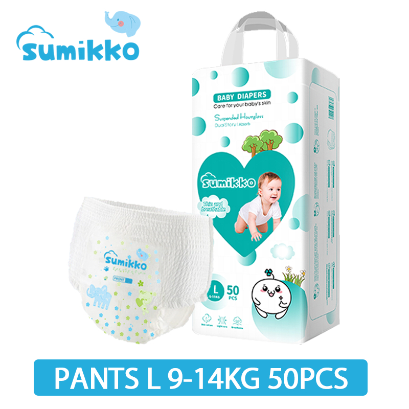SUMIKKO Baby Diaper Pants 50 PCS M LXLXXLXXXL Unisex Ultra thin and dry Breathable diapers
