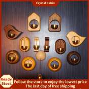 CRYSTAL CABIN Wooden Cartoon Wind Bell Door Chime