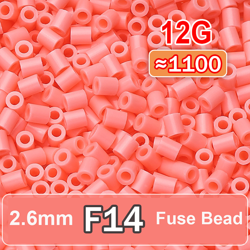 DIY Pixel Art Fuse Beads 2.6mm - 96 Colors 1100pcs Soft Perler Beads Refill Pack