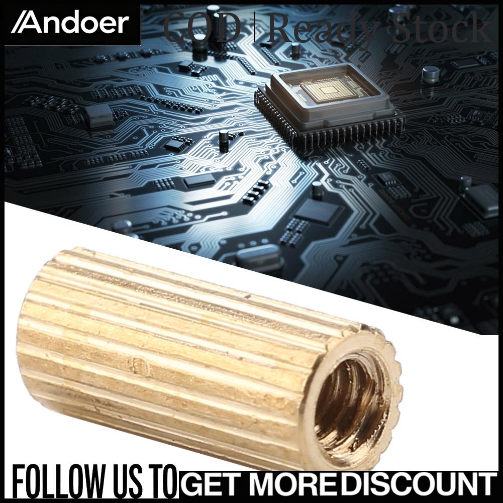 Andoer 100 ชิ้น M2 ทองเหลืองหญิงหญิง Standoff ชุดสำหรับคอมพิวเตอร์กระดานหลัก (M2x7) ราคา 83 บาท*ส่งฟรี