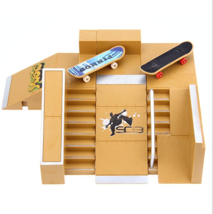 Teck Deck Ramps Skate Park Kit Ramp Parts For Tech Deck Fingerboard Mini