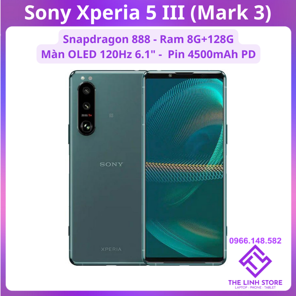 Điện thoại sony xperia 5 iii màn oled 120hz - snaρdragon 888 ram 8g 128g