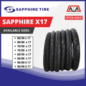 SAPPHIRE TIRE BY 17" FOR MOTORCYCLE TUBETYPE