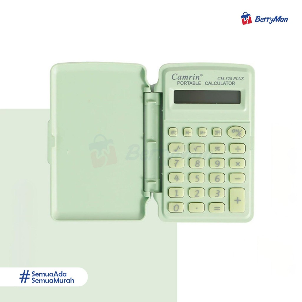 Kalkulator Mini Flip Cover Warna Pastel Stylish Desain Portable Untuk Sekolah Kuliah Dan Kantor