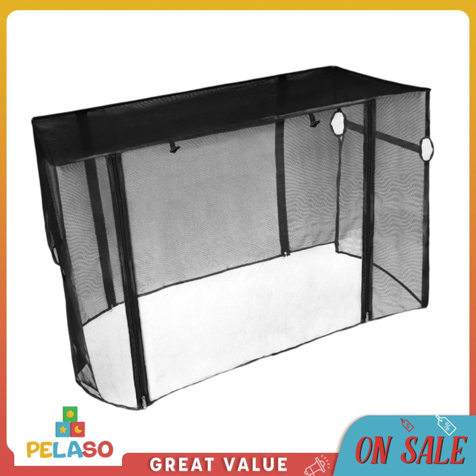 Pelaso Cắm Trại Wagon Đầy Đủ Bao Vây Net Bìa Di Động Net Nơi Trú Ẩn Dễ Dàng Cài Đặt Với khoá kéo đôi Với An Toàn Dây Đeo Thoáng Khí