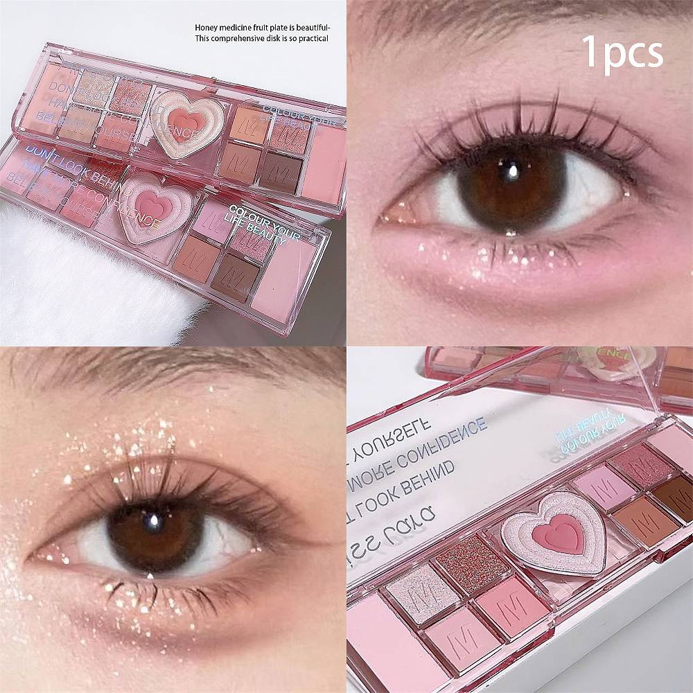 KK Phấn mắt làm đẹp Palette làm nổi bật tằm Blush colour Pop không thấm nước Chống Mồ Hôi trang điểm mắt