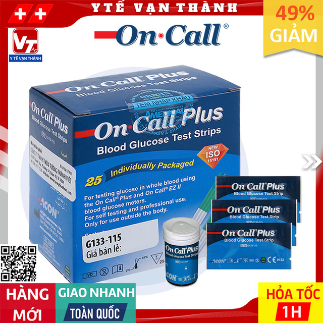 ✅ Que Thử Đường Huyết On-Call Plus | Oncall, On Call (Date Xa) -VT0052 - Y Tế Vạn Thành