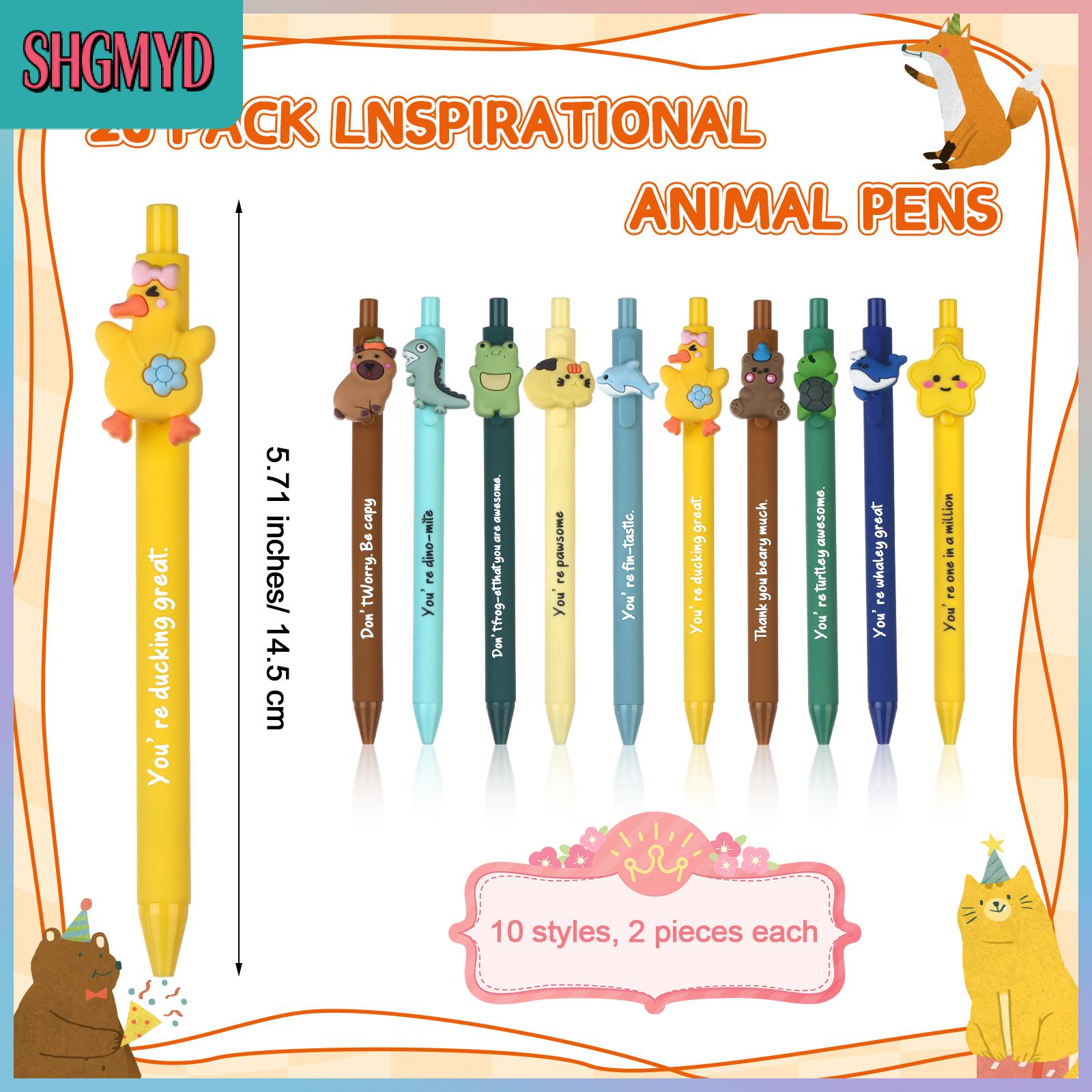 【SHGMYD】เข็มกลัดไว้อาลัยโบว์ไว้ทุกข์ เข็มกลัดไว้ทุก 20ชิ้นปากกาขอบคุณของขวัญจำนวนมากสร้างแรงบันดาลใจปากกาสัตว์สนุกแปลกใหม่สำหรับเด็กบวกยืนยันการสำเร็จการศึกษาของขวัญของขวัญ ราคา 177 บาท*ส่งฟรี