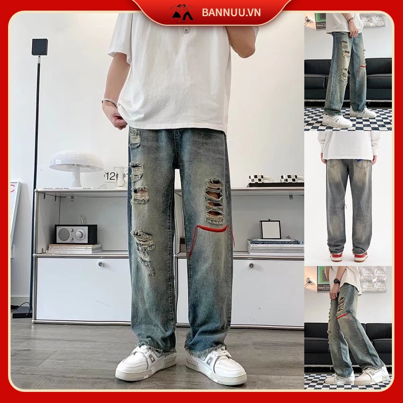 Quần Jeans Nam Ống Suông I7JEA001K – TokyoLife