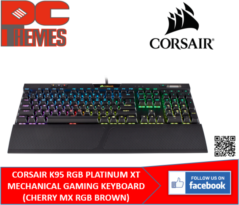 Corsair K95 Rgb Platinum Xt Mechanical Gaming Keyboard Brown Blue Speed Singapore