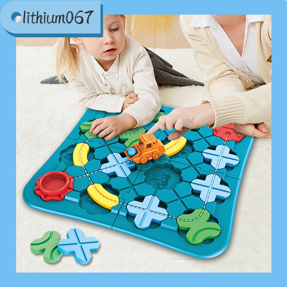 Đồ chơi giải mã mê cung Cutis, đồ chơi mê cung cho bé, bộ đồ chơi phát triển trí thông minh cho bé từ 3 tuổi - Nhựa Chạy Xếp Hình Khối Xây Dựng Mê Cung - Lithium067