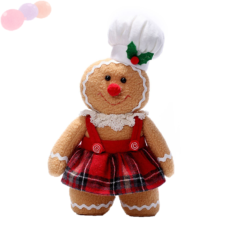 WXGRM 30Cm Gingerbread Người Đàn Ông Búp Bê Đồ Chơi Sang Trọng Mềm Nhồi Bông Búp Bê Cho Giáng Sinh Trang Trí Xmas Trang Trí Nội Thất 2023 Mới