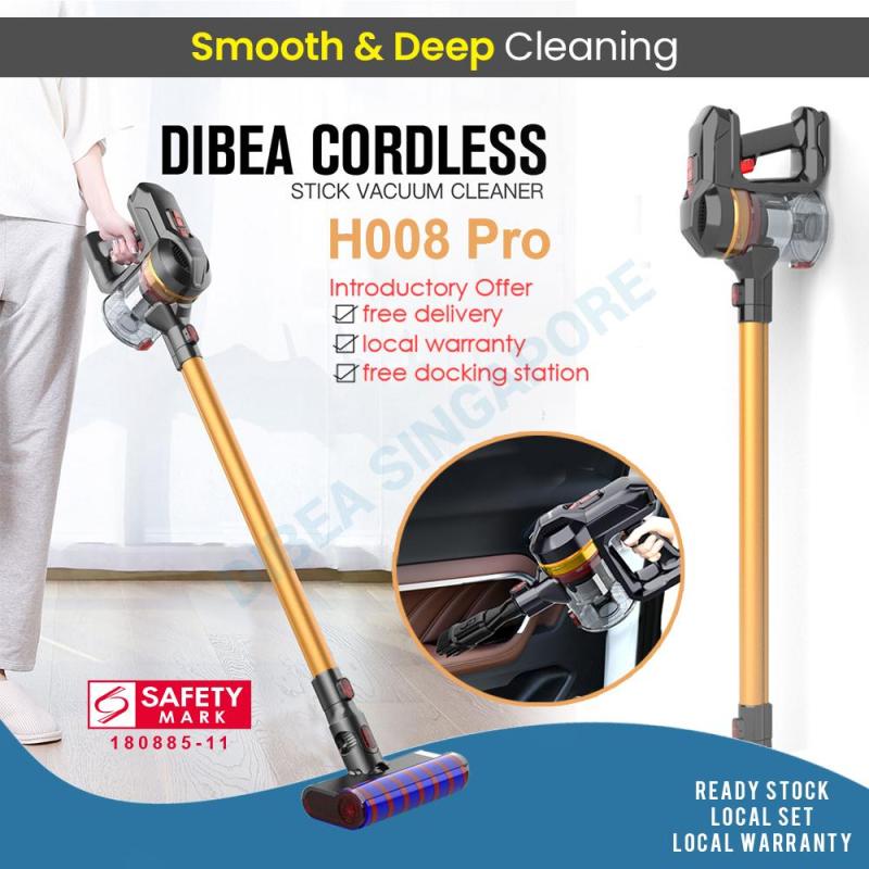 Dibea H008 Pro Cordless Vacuum Cleaner Handheld Stick Large Capacity Household Appliances With Vacuum Cleaner Brush Singapore