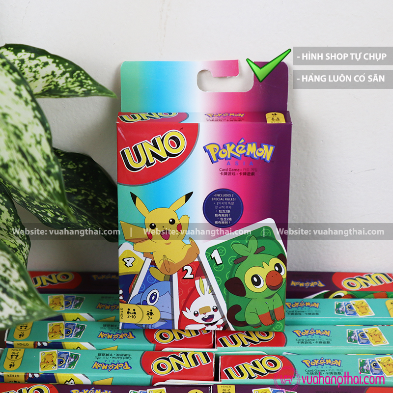Bộ Bài Uno Pokemon - Giấy bìa cứng cao cấp 112 lá
