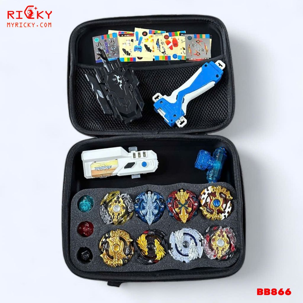 Con quay GYRO WARRIOR, 8 con quay, 3 tay phóng Siêu xịn xò