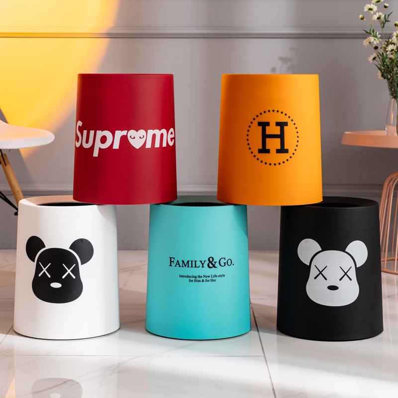 New hot nhà bếp thùng rác bin phổ biến sáng tạo bắc âu phong cách thùng rác bin khách sạn ins phòng tắm hộ gia đình thùng rác bin