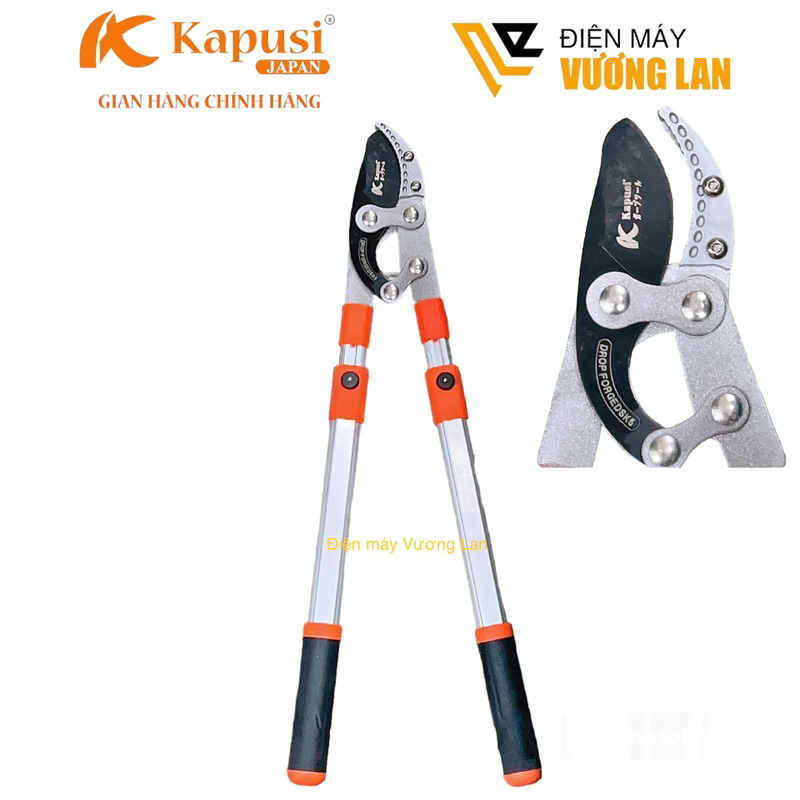 Kéo cắt rào. tỉa cành cây, kéo cắt hàng rào mũi ngắn kapusi japan k-8906 - hàng chính hãng
