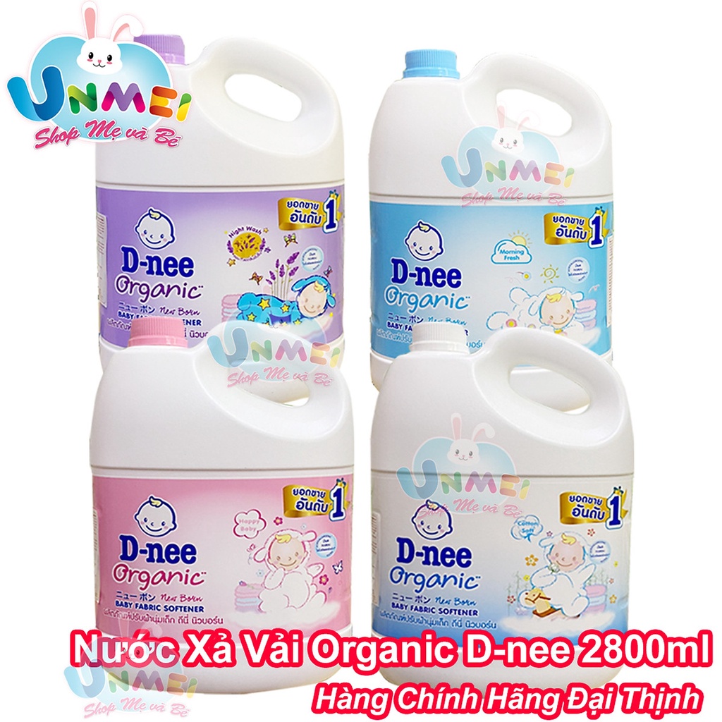 Nước Xả Vải Quần Áo Trẻ Em An Toàn Cho Da Bé D-NEE 2800ml, Hàng Chính Hãng Dnee Đại Thịnh