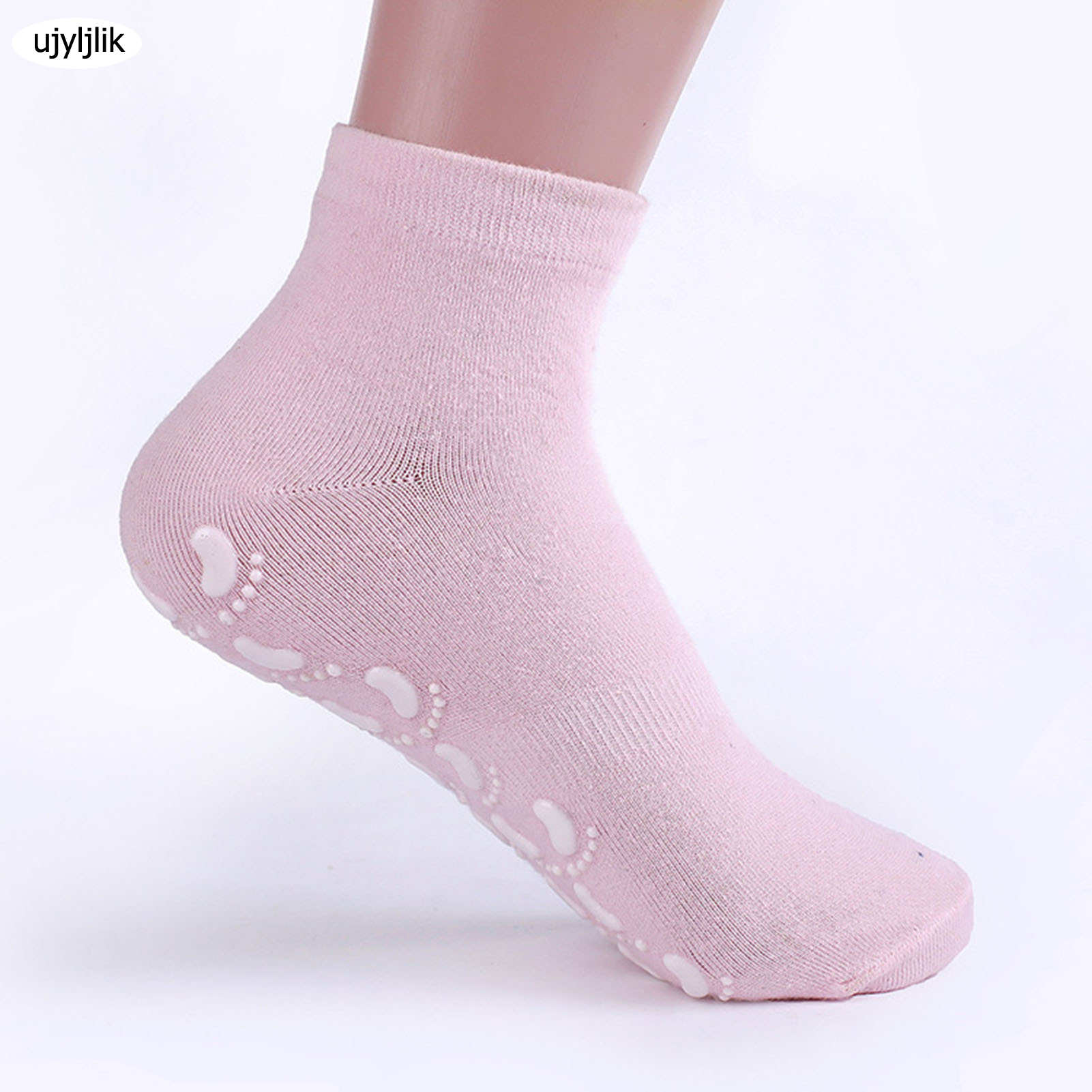 Không Tất chống trượt Tất chống trượt đáy PVC chống trượt hạt vớ cho khiêu vũ tập thể dục và Yoga