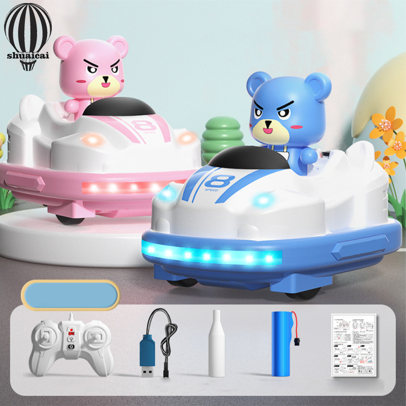 Q180 RC Bumper Cars 2.4G Remote Control Battle Bumper Cars With Lights Music RC Cars Toys Xmas Gifts For Boys Girls ราคา 812 บาท*ส่งฟรี