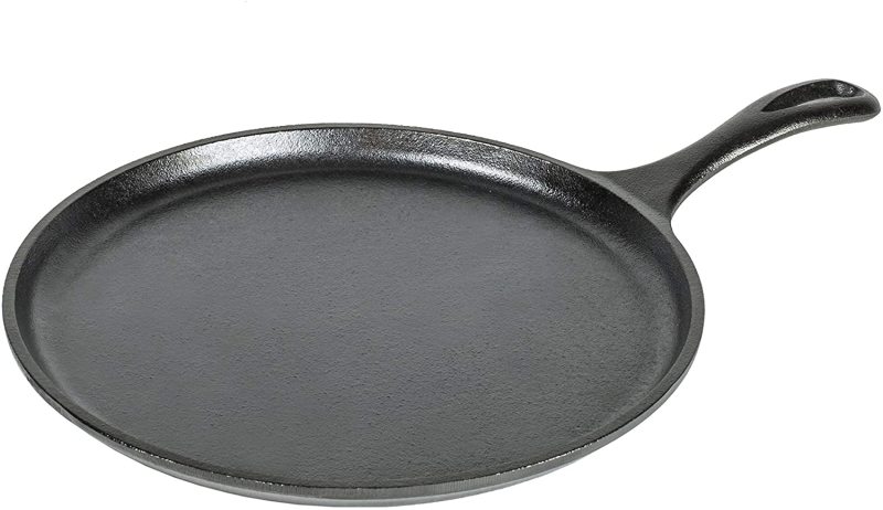 Lodge Cast Iron Round Griddle, Pre-Seasoned, 10.5-inch Singapore