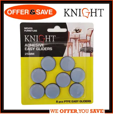 KNIGHT Adhesive Easy Gliders / PTFE Easy Gliders / Furniture Pad 25mm - 12309