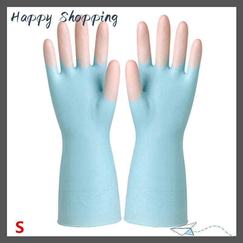 [THS Store] COD Silicone Rửa Chén Làm sạch Găng tay nhà bếp cung cấp chống trượt thuận tiện dài rửa chén găng tay tái sử dụng bền hộ gia đình - 5