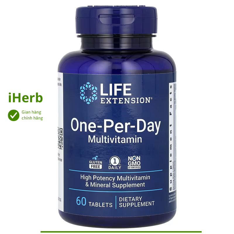 Vitamin tổng hợp One Per Day Multivitamin hộp 60 viên của Life Extension - iHerb Việt Nam