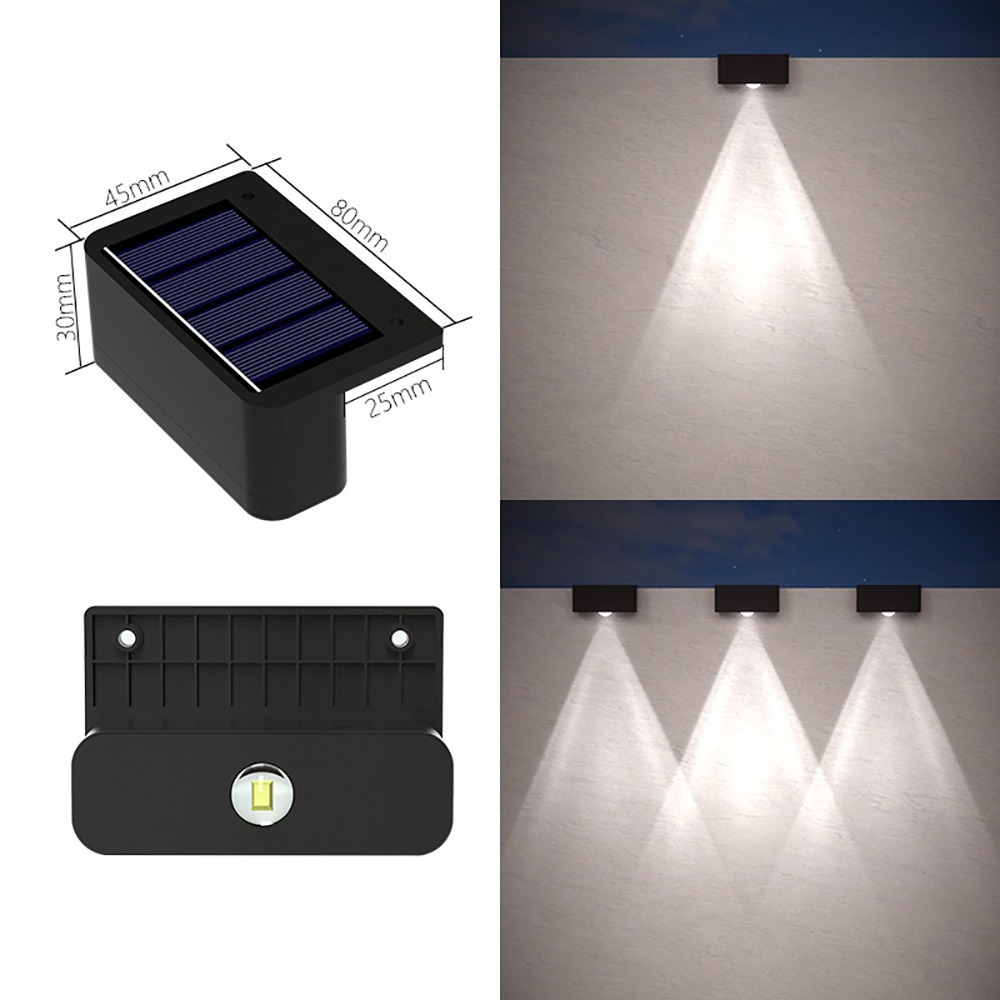 DASE Rainproof Solar Garden Lights Solar Charging LED Garden Fence Light High Quality Decorative Solar Pathway Lights Outdoor Use