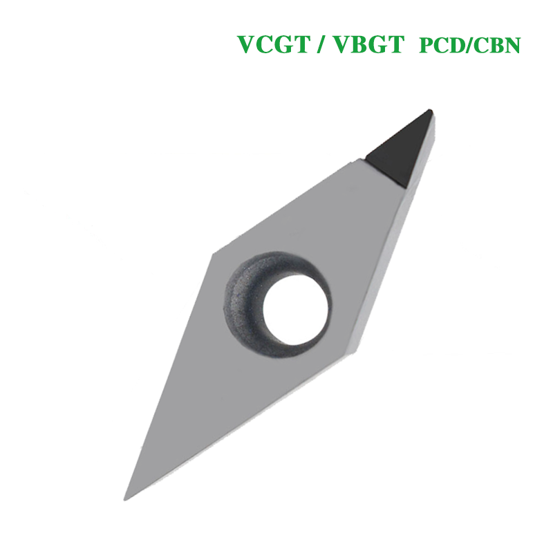 1PC VCGT110304 VCGT160404 VCGT160408 VBGT110302 VBGT160404 Chèn kim cương VCGT PCD CBN Lưỡi dao tiện CNC Dụng cụ tiện