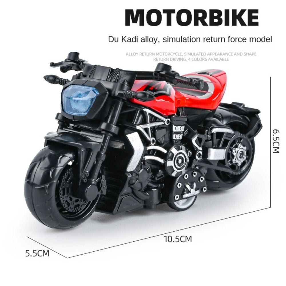 POXIA Xe kéo lùi Mô hình xe máy kéo Mini Hợp kim Mô hình đầu máy mô phỏng Đồ chơi mini Đầu máy Mô phỏng xe máy Đồ chơi bé trai - 6