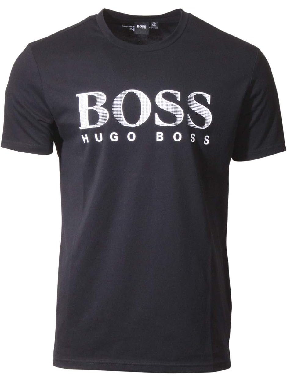 LZD Boss hugo boss Áo thun nam tay ngắn Rashguard màu đen L