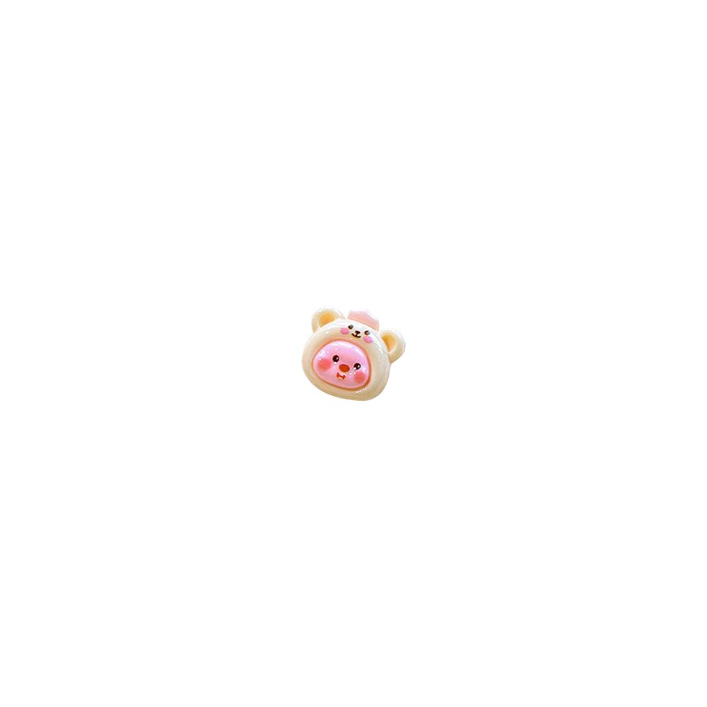 5PCS Nail Art Loopy Beaver Jewelry Three-Dimensional Kuromi KT Cat Resin Charm Nail Decoration Manic