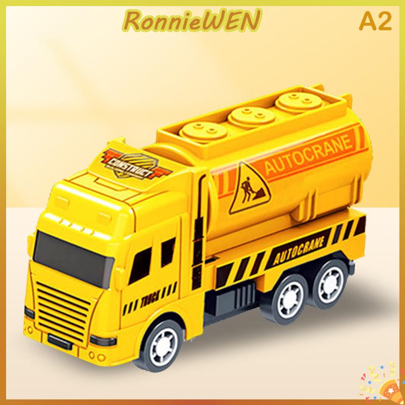 [RonnieWEN] Trẻ em Đồ chơi xe hơi quán tính vệ sinh xe tải mô hình kéo trở lại kỹ thuật quân sự Xe chữa cháy động cơ bé trai đồ chơi cho trẻ em Quà tặng - 2