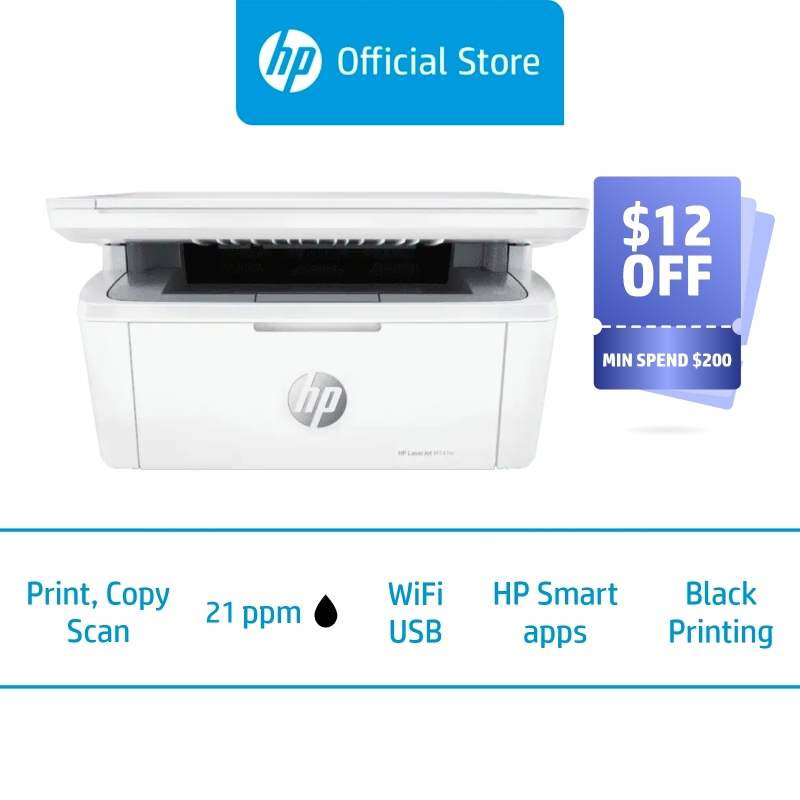 HP LaserJet Pro MFP M28w / M141w Wireless Mono Laser Printer / Print, Scan and Copy / Front-Facing USB Printing / Scan to PDF / One Year Warranty (FREE SGD 20 E-Capita for M28w Printer Only) Singapore
