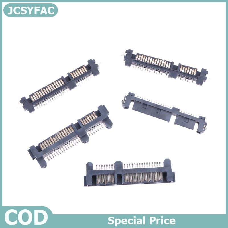 JCSYFAC 5ชิ้นซ็อกเก็ตอินเตอร์เฟส SATA SSD ที่นั่งไดรฟ์แบบ Solid State 7 + 15P ขั้วต่อตัวผู้22PIN ตัวเชื่อมต่อแผ่นจมพอร์ตตัวเชื่อมต่อชนิดแผ่นเชื่อมต่อ ราคา 58 บาท*ส่งฟรี