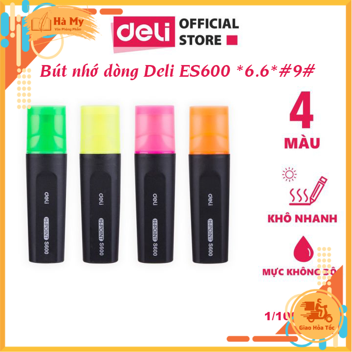 Bút nhớ dòng Deli ES600 - Bút dấu dòng, Bút highlight
