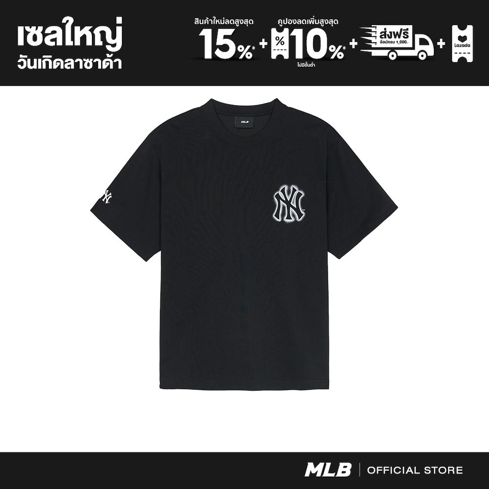MLB T-Shirts Unisex Basic Mega Logo Oversized-Fit T-Shirt 3ATSB0353 50BKS Black ราคา 2,190 บาท*ส่งฟรี