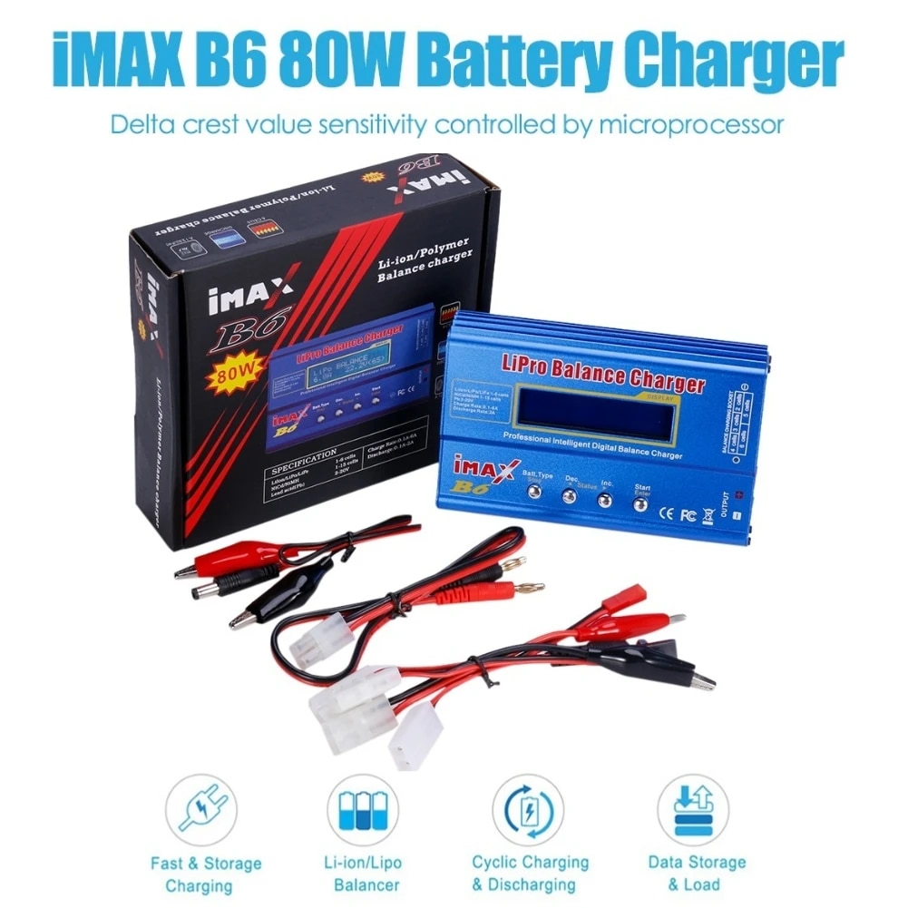 【Fashionable New Arrival】 Imax B6 80w Lipo Nimh Balance Digital Charger For Rc Lipo Charger 15v 6a A