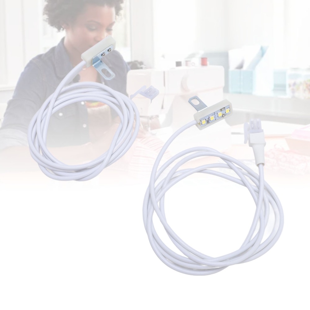 TI9P 2pcs Linh hoạt Đèn LED làm việc Bền bỉ Cài đặt dễ dàng Đèn chiếu sáng điều khiển điện Đèn chiếu sáng Đèn LED Đèn máy serger Cho Pegasus 700 M800 EX3200 5200, cho máy may SiRUBA 747 988, cho 6000 8000, cho 3300 3600 6700 Máy may