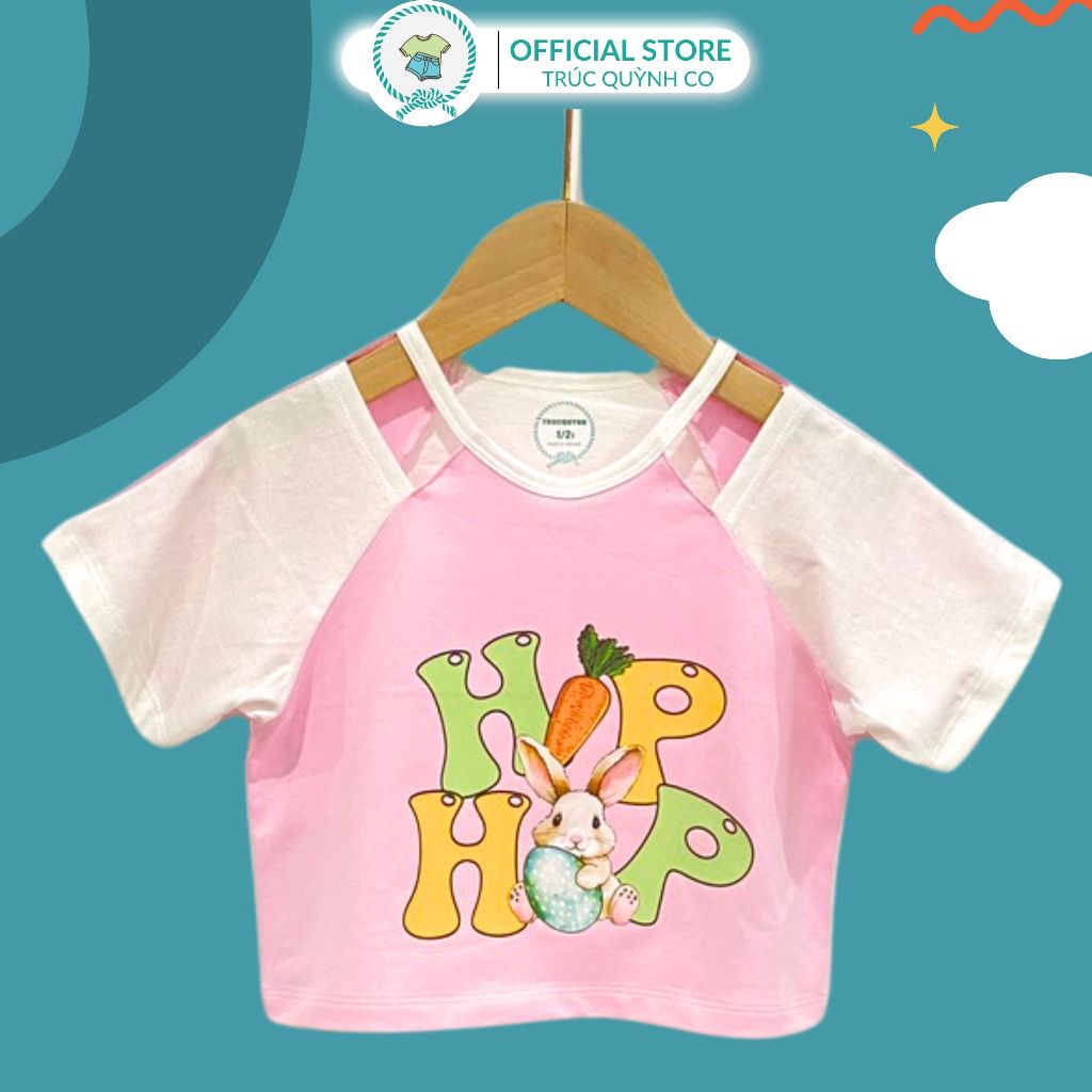 Áo Croptop Tim Yêu Là Một Item Thời Trang Năng Động, Trẻ Trung Và Cá Tính,Truc Quynh Co 12kg-33kg - 4