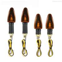 4pcs 12V Motorcycle Bike Bulb Amber Front & Back Turn Signal Indicator Light